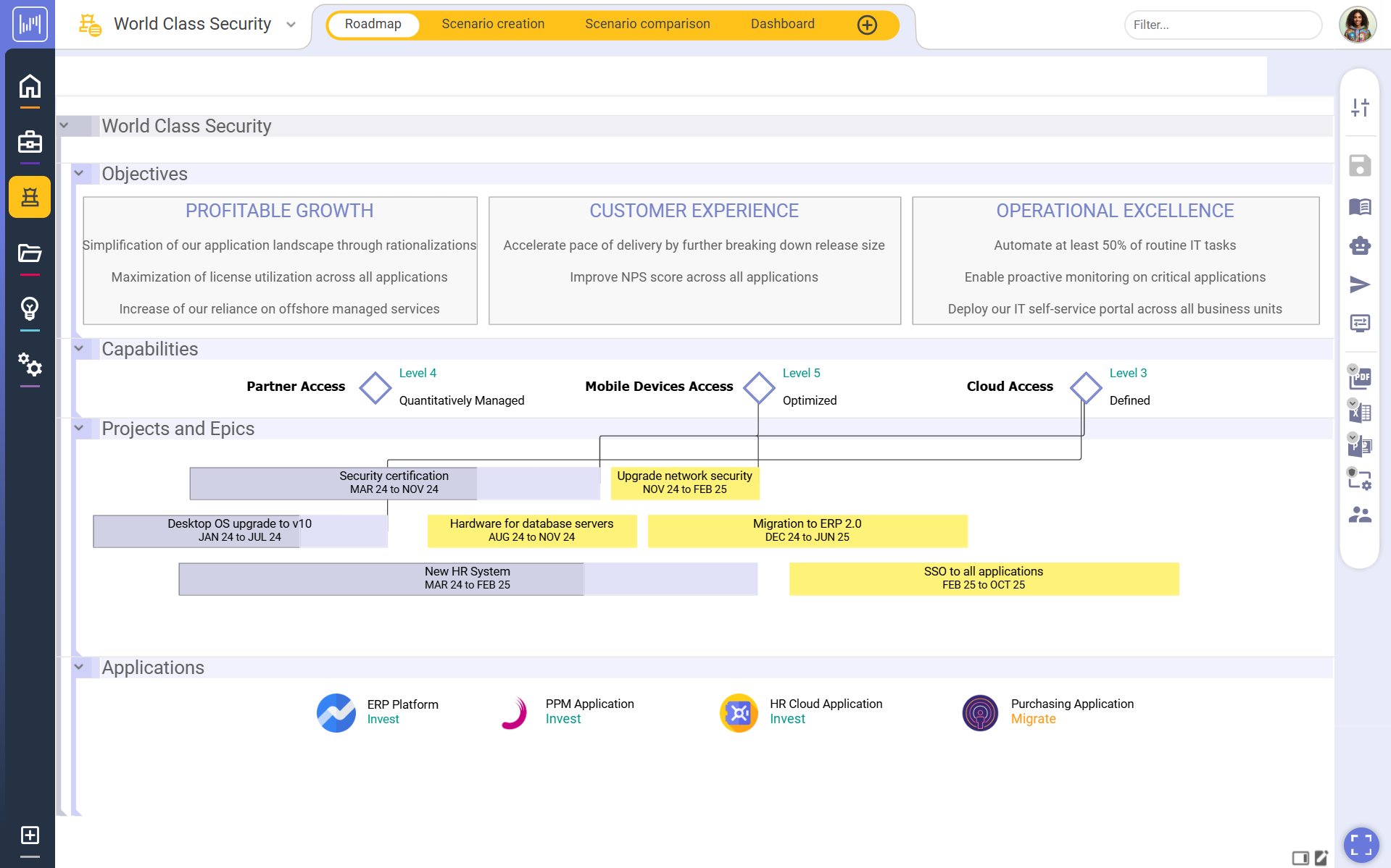 Roadmap Screenshot